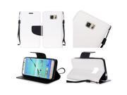 Samsung Galaxy S7 Edge G935 Pouch Case Cover White Premium PU Leather Flip Wallet Credit Card