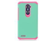 ZTE Zmax Pro Carry Z981 Protective Cover Hybrid Mint Blue Hot Pink Astronoot