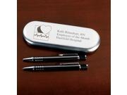Health Care Logistics NF535 Nurse Tin with Pen and Pencil Set Personalized Gunmetal 1 Set
