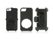 Apple iPhone 5S iPhone 5 Black Black Anti Shock Case