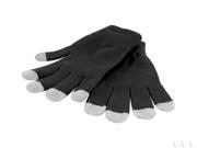 Touch Screen Stylus Gloves Black One Size fits all iPad iPhone iPod Touch Galaxy Tab Amazon Kindle Black Grey Tip