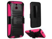 HR Wireless HTC One M9 T Stand Cover Retail Packaging Black Hot Pink