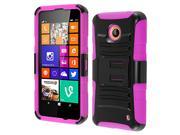 HRW T Stand Cover Case Compatible With Nokia Lumia 635 Black Hot Pink