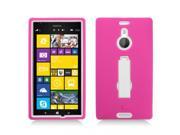 Rugged Dual Layer Impact Absorbing Case With Built In Kickstand Compatible with Nokia Lumia 1520 for At t