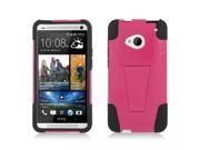 T Stand Hybrid Dual Armor Case Compatible with HTC HTC One HTC M7 HTC One Google Play Edition PN07100 for At t Sprint T Mobile Verizon