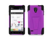 T Stand Hybrid Dual Armor Case Compatible with LG Optimus L9 P769 for T Mobile
