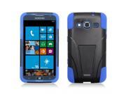 T Stand Hybrid Dual Armor Case Compatible with Samsung ATIV S Neo I8675 SPH I800 for At t Sprint