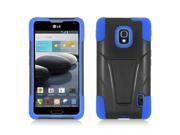 T Stand Hybrid Dual Armor Case Compatible with LG Optimus F6 for T Mobile