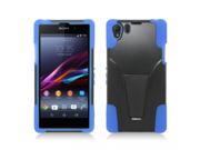 T Stand Hybrid Dual Armor Case Compatible with Sony Xperia Z1 i1 Honami C6906 for T Mobile