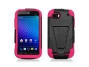 T Stand Hybrid Dual Armor Case Compatible with ZTE Warp 2 Sequent N861 for Boost Mobile