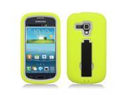 Rugged Dual Layer Impact Absorbing Case With Built In Kickstand Compatible with Samsung Galaxy Amp I407 for Aio Wireless