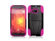 T Stand Hybrid Dual Armor Case Compatible with HTC One 2 M8 for At t Sprint T Mobile Verizon