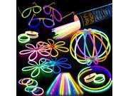 100 Glow Stick Party Pack Mixed Color 8 Premium Glowsticks with Connectors