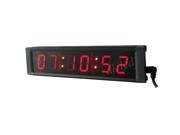 1 6 Digits LED Wall Clock LED Clock Hours Minutes Secons Format LED Digital Clock Support Countdown up Function