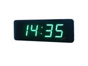 2.3 Green Color LED Wall Clock Hours Minutes Format 12 24 Hour Display LED Digital Clock Support Countdown up Function IR Remote Control