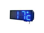 Blue Color 8 LED Time Temp. Sign LED Digital Clock Outdoor IP64 Cabinet