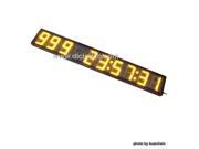 Yellow Color 5 9 digits LED Days Countdown up Clock Count up to 1000 days with Hors Minutes Seconds Semi outdoor Ultra Brightness IR remote Control