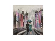 Canvas Oil Painting Hand Painted Street Scene