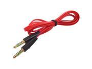 New 1M 3.5mm Audio Flat a wide range of extension Male to Male Cable Red