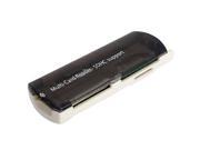 USB 2.0 SD SDHC TF MS Multi Memory Card Reader Black