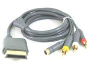 NEW S Video Composite AV RCA Cable Cord for For Microsoft Xbox 360 TV Game