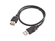 3 FT Black USB 2.0 Type A Female To A Male Extension Cable M F