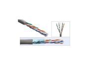 1000 Ft CAT6 Shielded STP Ethernet Network Cable Grey bulk Solid Twisted Pair