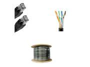 150 Ft Cat5e Gel Outdoor Direct Burial Flood Cable Waterproof Network Ethernet
