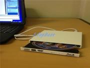 White USB External Blu Ray Combo Drive CD DVD Burner 2x BD Player PC Mac