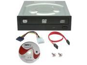 24X SATA Internal CD DVD RW DL Drive Burner ReWriter Software Cable