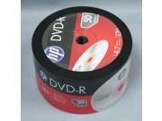 50 Pack HP 16X Logo DVD R DVDR Blank Disc Media 4.7GB Bulk Pack