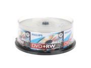 25 4X DVD RW DVDRW ReWritable Blank Disc Storage Media 4.7GB Cake Box