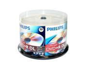50 PK Blank DVD R DL Dual Double Layer Disc Cake Box