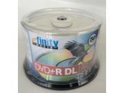50PK eFinity Logo 8x DVD R DL Dual Layer Disc Cake Box
