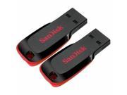 64GB x2= 128GB Cruzer BLADE USB Thumb Pen Flash Drive Memory Stick SDZ50