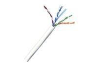 CAT6E Ethernet 550MHz Riser CMR Cable White 1000FT 23 AWG BARE COPPER NOT CCA