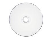 100 White Inkjet HUB Printable Blank 52x CD R Disc
