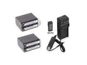 2 Batteries Charger for Canon EOS C300 C300PL GL1 GL2 XF100 XF105 XF300 XF305