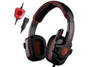 Wired USB HiFi 7.1 Surround Pro Gaming Headphone Headset Headband w Mic Red