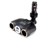 ReVIVE PowerUP 4P Rapid Car Charger Dual DC Outlet USB Ports for Smartphones