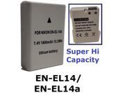 Hi Capacity XT ENEL14a Lithium Ion Battery for Nikon EN EL14 D5500 D5300