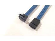 7 Pin SATA 90 Degree Left Angle to Straight 7 Pin Cable 20 Inches