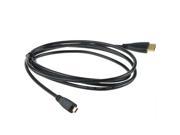 Micro HDMI to HDMI Male Male Cable Cord fits Android Devices Tablets 6ft Black