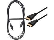 HDMI 6FT Cord Digital Audio Optical Fiber Optic Toslink Cable Black HDTV PS3