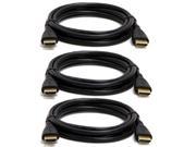 3x Three Pack 10FT Foot HDMI High Speed Cable Cord HDTV 1080p Wii U PS3 Xbox 360