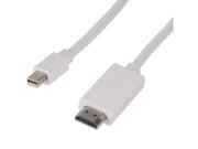 Fosmon 15FT Mini Display Port to HDMI Adapter Cable for Apple Macbook Pro White