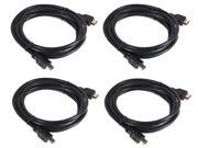 4x 6FT HDMI v1.4 PREMIUM Cable Cord For BLURAY 3D PS4 HDTV XBOX ONE WII U 1080P