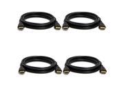 4x 6 Ft 1.4 High Speed HDMI Cable Ethernet 3D 1080p For Xbox PS HTPC Bluray