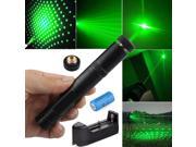 Military 10 Miles 532nm Green Laser Pointer Pen Visible Beam Star Cap Battery