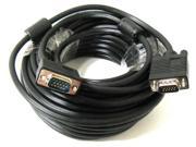 100FT 15 PIN BLACK SVGA VGA ADAPTER Monitor M M Male Male Cable CORD FOR PC TV